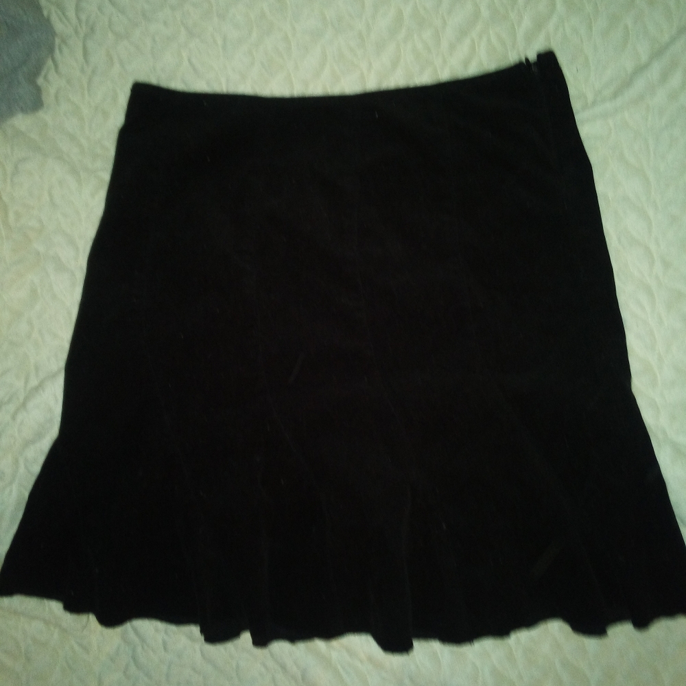 Black courdoruy skirt 579